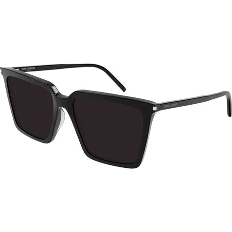 ysl 474|Saint Laurent: Black SL 474 Sunglasses .